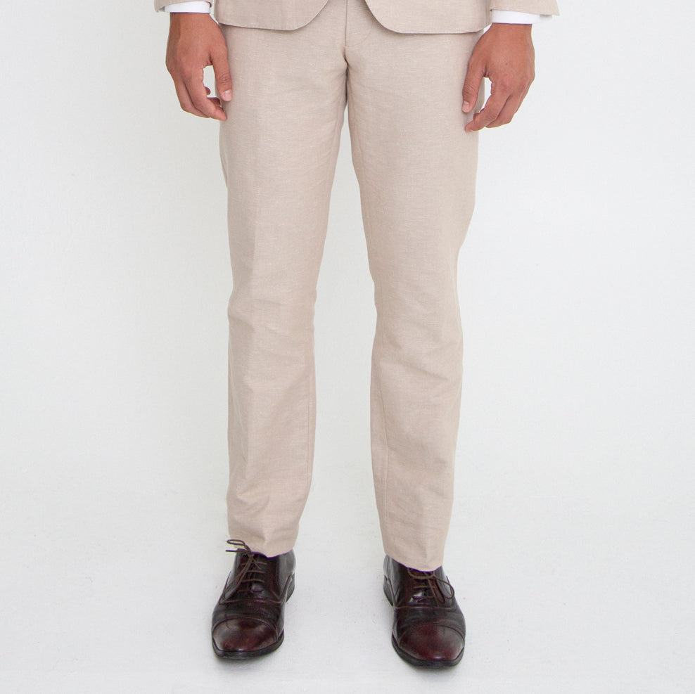 Joe Black Beige Linen Suit Trouser Mr. Fierze - Men's Designer Suit Hire Sydney Joe Black Beige Linen Suit Trouser Mr. Fierze - Men's Designer Suit Hire Sydney